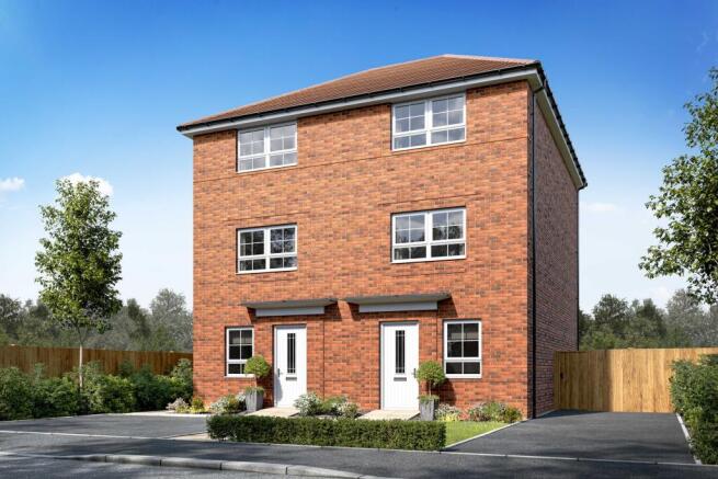 Exterior CGI view of our 3 bed Haversham home