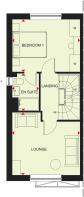 First floor plan of our 3 bed Kingsville home