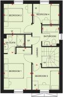 First floor plan of our 4 bed Chester home