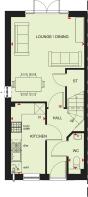 Ground floor plan of our 3 bed Norbury home