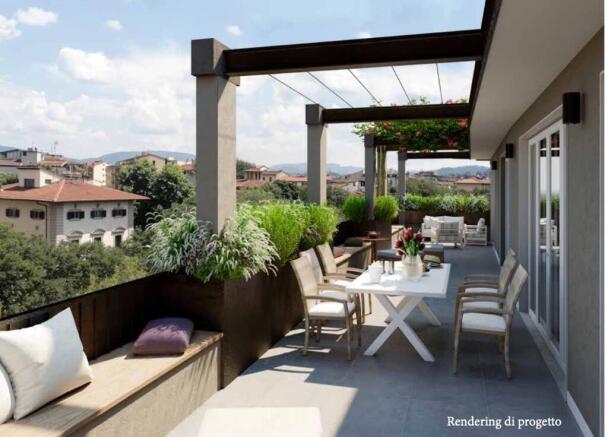 terrace on top floor