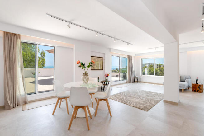 Terrace access from the dining area