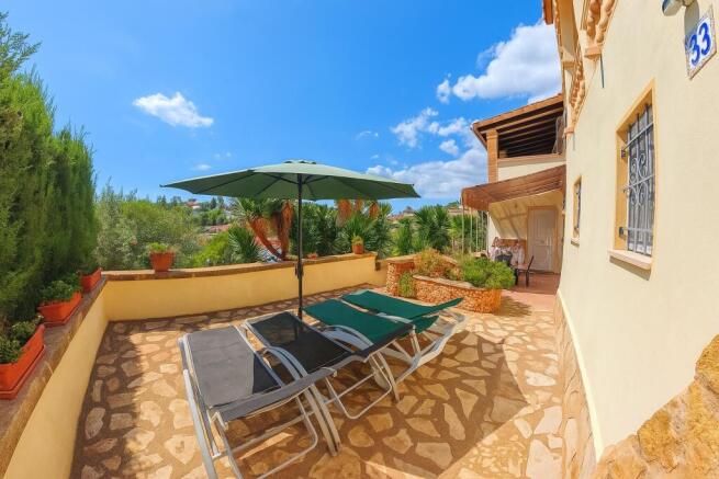 Sun terrace with wide panoramic view