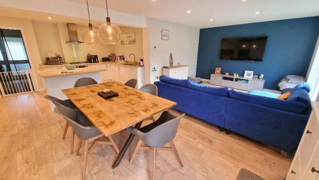 Kitchen, Sitting Room + Dining Room