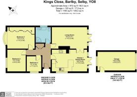 14 Kings Close, Barlby, Selby, YO8 5XG - Floorplan