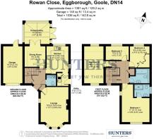 12 Rowan Close, Eggborough, Goole, DN14 0WS - Floo