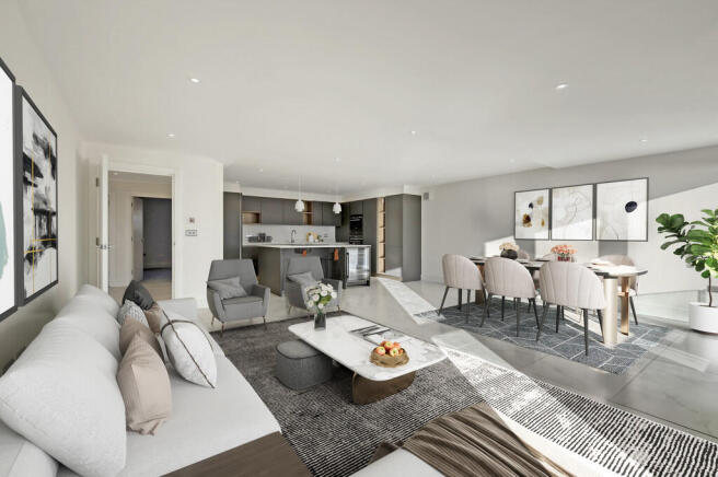 Kitchen Living Ro...