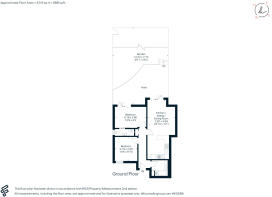 Floorplan plot 1 showing garden area