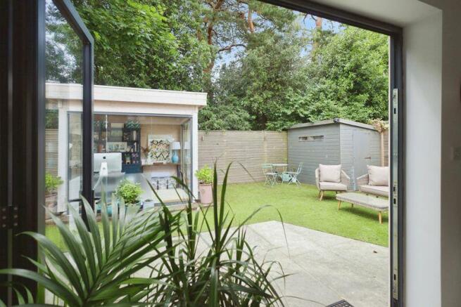 View through Bi-fold doors