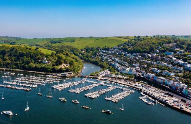 Drone shot - 2 Riverside Wharf, Kingswear