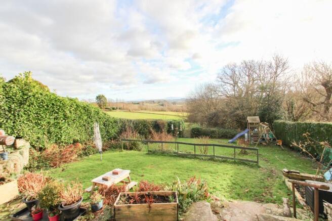 Rear garden and view