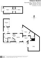 Higher Kernick Barn (Cottage) - floor plan