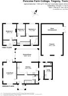 Pencoise Farm Cottage - Floor plan