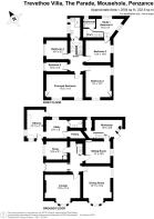 Trevethoe Villa - Floor plan