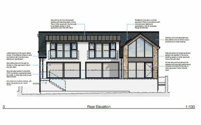 Proposed new rear elevation