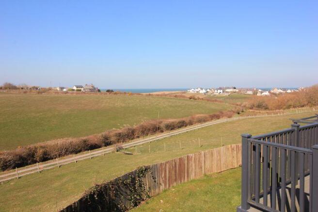 View from rear decking