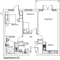 Apartment 43 Floor Plan
