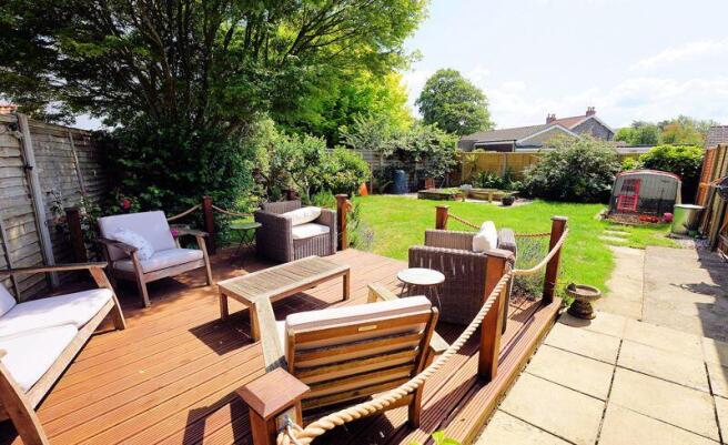Private sunny garden