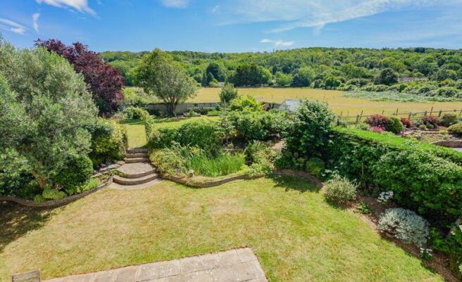 Views of the garden from the house