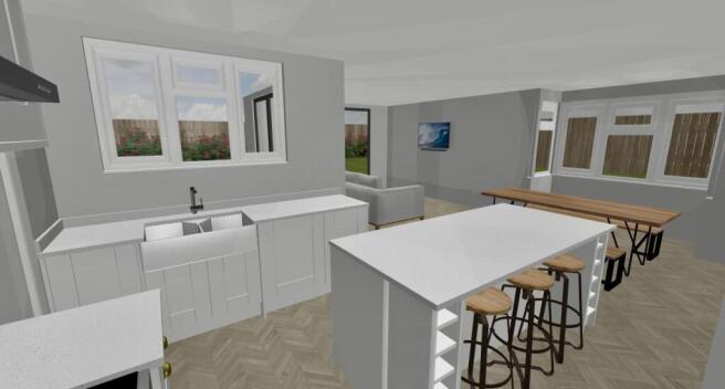 LIVING DINING KITCHEN