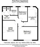 Flat 6, 1 Waterway Court - Floorplan