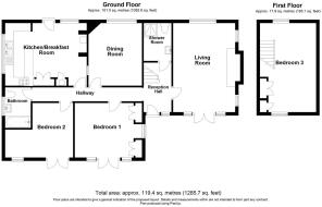 Blue Lake Cottage - Floorplan