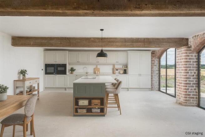 Kitchen/Dining/Living Room - CGI Staging