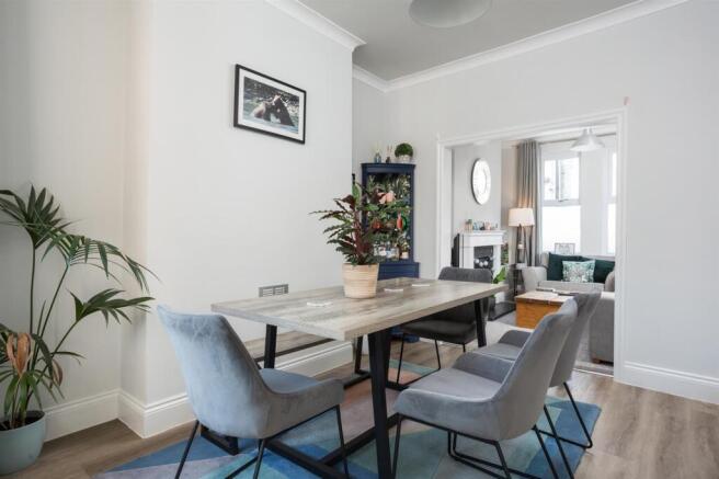 Dining Room through to Sitting Room