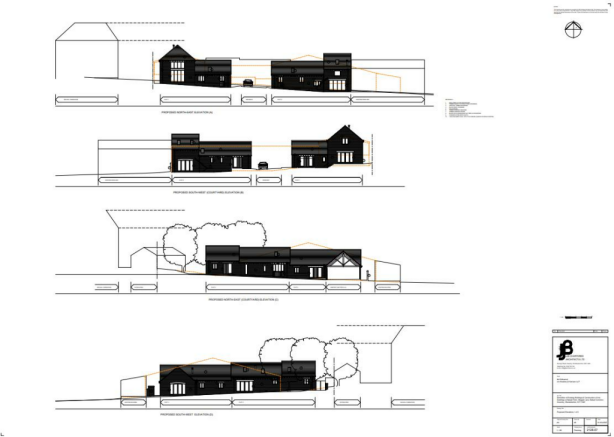 Proposed Elevations - Magpie Lane, Balsall Common 