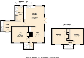 Floor plan - Rectory Lodge, Wilby, Eye , Suffolk.P