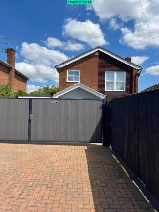 front driveway  parking and gates 