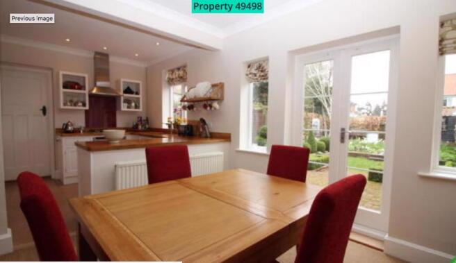open plan kitchen diner