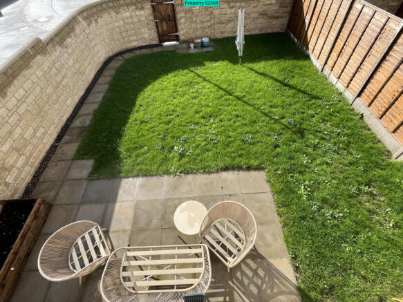 Sunny south-west facing rear garden