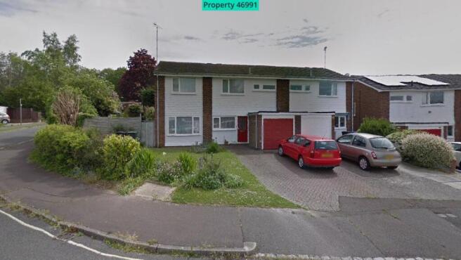 Front, side and rear garden. Space for 4 cars