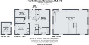 Floorplan - The Old Chapel, Horsehouse,  DL8 4TS.j