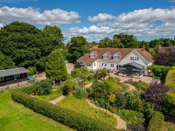 Aerial Rear and Gardens