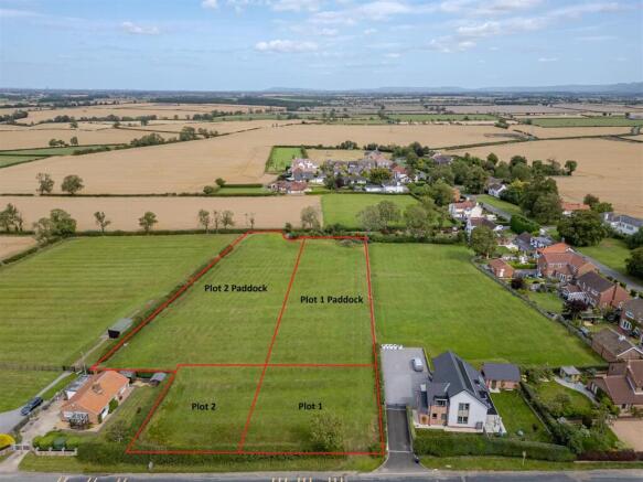 Aerial Photo with Boundary Lines Plots and paddock