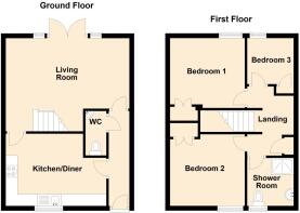 49 Tan y Foel, Borth y Gest - all floors.JPG