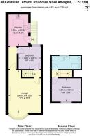 Floor Plan 3B Granville Terrace, Rhuddlan Road Abe