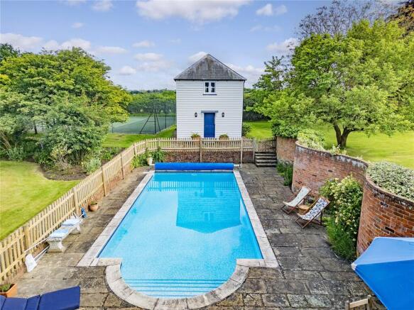 Pool and Cottage