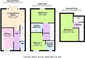 12 Doncaster Close, Catterick Garrison - all floor