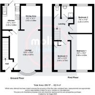 Floorplan - 63 Timberleys, Littlehampton, BN17 6QA
