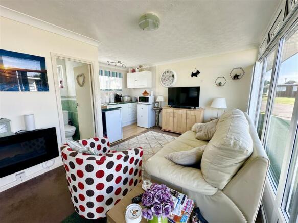 living area to kitchen