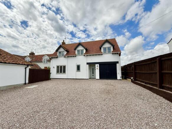 front aspect and driveway