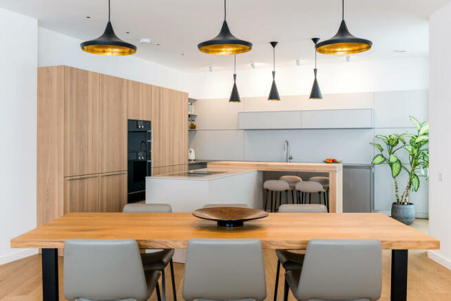 Dining Area and Open Plan Kitchen by Bulthaup