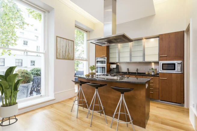 Modern Kitchen with Island and Breakfast Bar