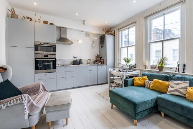 Reception Room With Open Plan Kitchen