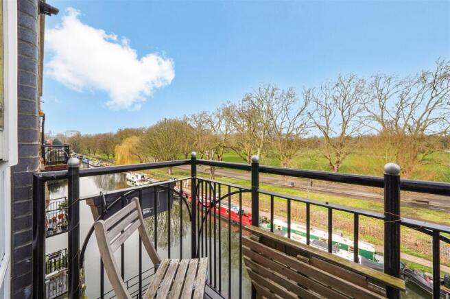 Balcony with canal views
