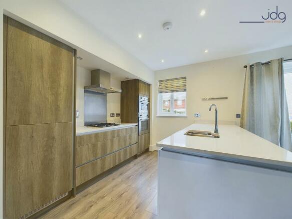 Open plan kitchen living area