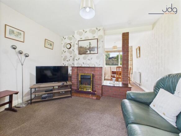 Living Room, open plan leading to the dining room